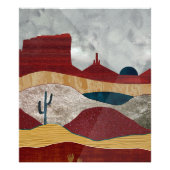 Wüste Sunrise Fotodruck (Vorne)