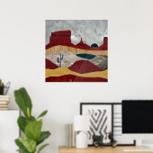 Wüste Sunrise Poster (Heimbüro)