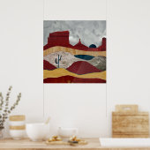 Wüste Sunrise Poster (Küche)