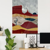 Wüste Sunrise Poster (Heimbüro)
