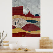 Wüste Sunrise Poster (Küche)