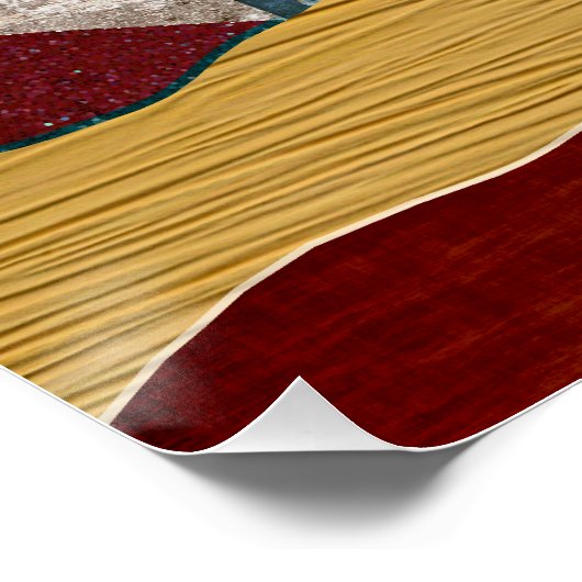 Wüste Sunrise Poster (Ecke)