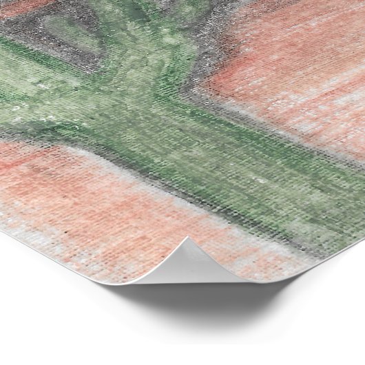 Wüste Sunrise Poster (Ecke)