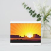 Wüste Sunrise Postkarte (Stehend Vorderseite)
