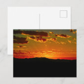 Wüste Sunrise Postkarte (Vorne/Hinten)