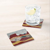 Wüste Sunrise Rechteckiger Pappuntersetzer (Vor Ort)