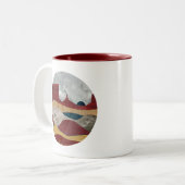 Wüste Sunrise Zweifarbige Tasse (Vorderseite Links)