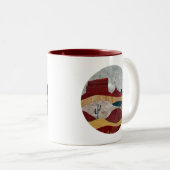 Wüste Sunrise Zweifarbige Tasse (VorderseiteRechts)