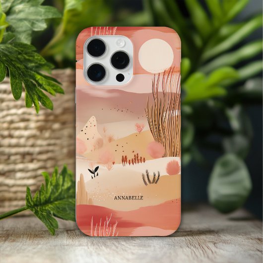 Wüste Sunset Abstrakter Blumenname Personalisiert Case-Mate iPhone Hülle