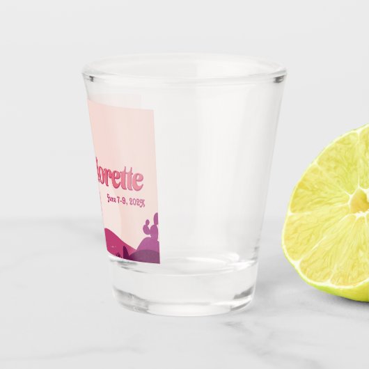 Wüste Sunset Bachelorette Scottsdale/Palm Springs Schnapsglas (Rechts)