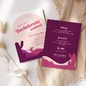 Wüste Sunset Bachelorette Wochenende Einladung