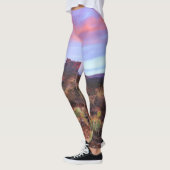 Wüste Sunset Cactus Landschaft Leggings (Links)