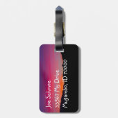 Wüste Sunset Gepäckanhänger (Rückseite vertikal)