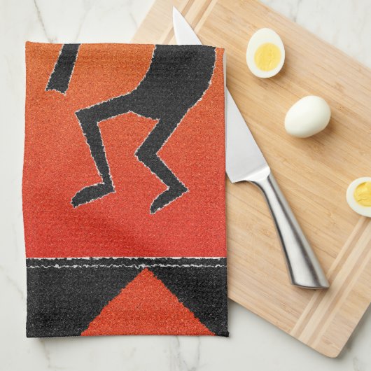 Wüste Sunset Kokopelli Südwest Handtuch (Viertel Falte)