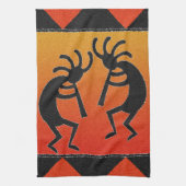 Wüste Sunset Kokopelli Südwest Handtuch (Vertikal)