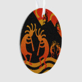 Wüste Sunset Kokopelli Südwestweihnachtbaum Ornament (Vorderseite)