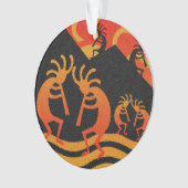 Wüste Sunset Kokopelli Südwestweihnachtbaum Ornament (Vorderseite)