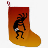 Wüste Sunset Kokopelli Südwestweihnachtliche Weihn Kleiner Weihnachtsstrumpf (Vorderseite)