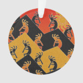 Wüste Sunset Kokopelli Südwestweihnachtliche Weihn Ornament (Vorderseite)