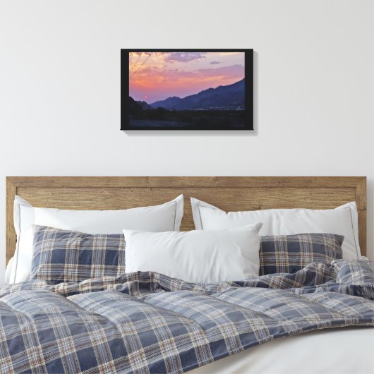 Wüste Sunset Leinwanddruck (Insitu (Schlafzimmer))
