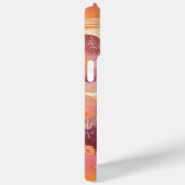 Wüste Sunset Modern Cactus Personalisiert Name Case-Mate iPhone Hülle (Rückseite / Rechts)