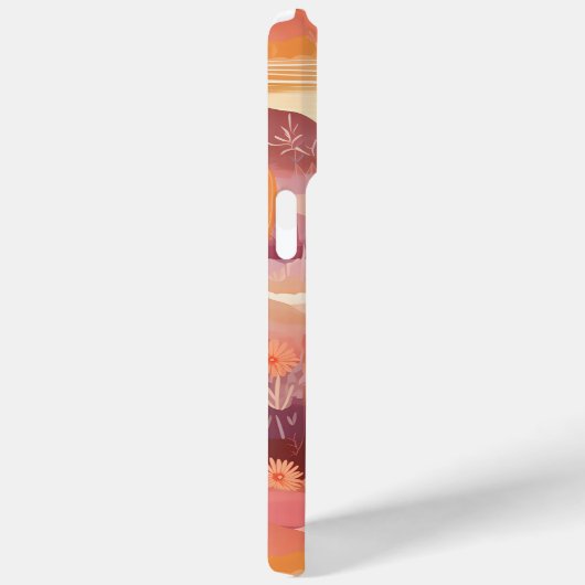 Wüste Sunset Modern Cactus Personalisiert Name Case-Mate iPhone Hülle (Rückseite / Rechts)