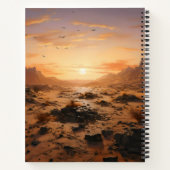 Wüste Sunset Notizblock (Rückseite)