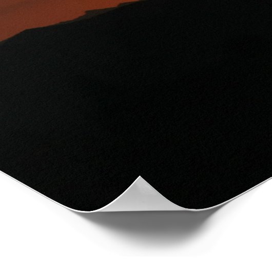 Wüste Sunset Poster (Ecke)