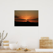 Wüste Sunset Poster (Küche)