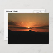 Wüste Sunset Postkarte (Vorne/Hinten)