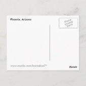 Wüste Sunset Postkarte (Rückseite)