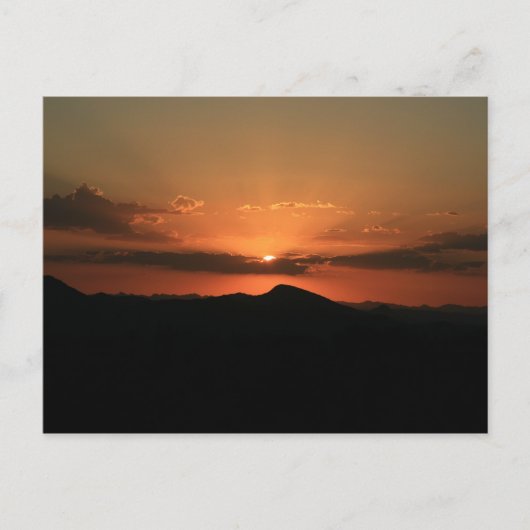 Wüste Sunset Postkarte (Vorderseite)
