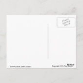 Wüste Sunset Postkarte (Rückseite)