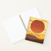 Wüste Sunset Rust Orange und Brown Journal Notizblock (Innenseite)