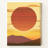 Wüste Sunset Rust Orange und Brown Journal Notizblock (Rückseite)