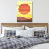 Wüste Sunset Rust Orange und Brown Leinwanddruck (Insitu (Schlafzimmer))