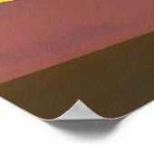 Wüste Sunset Rust Orange und Brown Poster (Ecke)