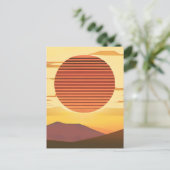 Wüste Sunset Rust Orange und Brown Postkarte (Stehend Vorderseite)