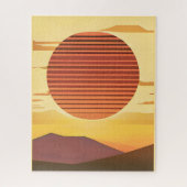 Wüste Sunset Rust Orange und Brown Puzzle (Vertikal)