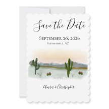 Wüste Sunset Save the Date