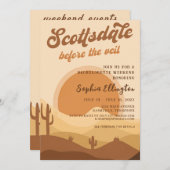Wüste Sunset Scottsdale Bachelorette Itinerary im Einladung (Vorne/Hinten)