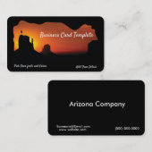Wüste Sunset Southwestern Arizona Visitenkarte (Vorne/Hinten)