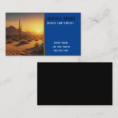 Wüste Sunset Southwestern Business Card Visitenkarte (Vorne/Hinten)