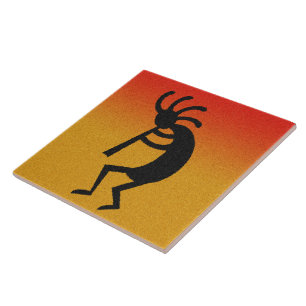 Wüste Sunset Southwestern Kokopelli Keramik Tile Fliese