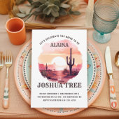 Wüste Sunset Watercolor Western Bachelorette Einladung