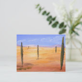 Wüste - Surreal Postkarte (Stehend Vorderseite)