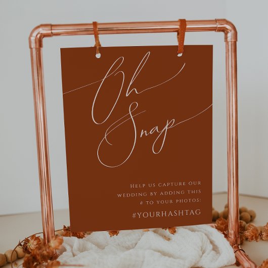 Wüste | Terracotta Oh Snap Hashtag Poster