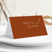 Wüste | Terracotta-Platzkarte Platzkarte