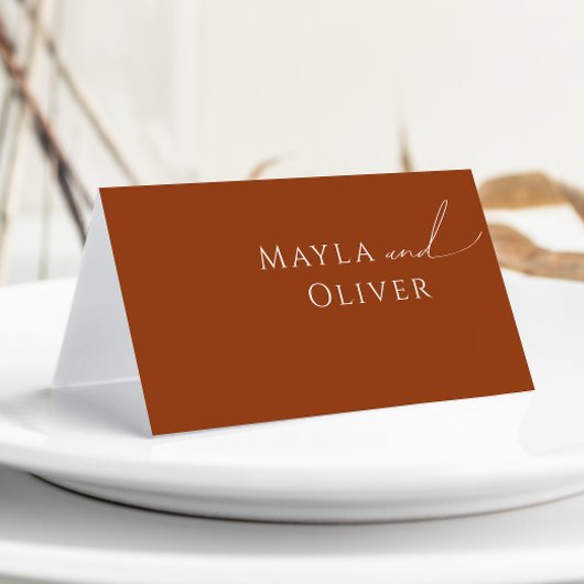 Wüste | Terracotta-Platzkarte Platzkarte