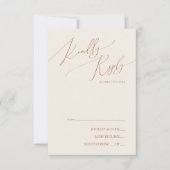 Wüste | Terracotta RSVP Card Karte (Vorderseite)